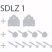 SDLZ 1 - Łącznik C - 98 x 28 x 85 x 2,5 - (łącznik typu